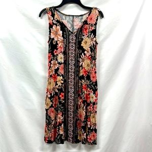 24/7 By Maurice’s Size XS Sleeveless Floral Dress